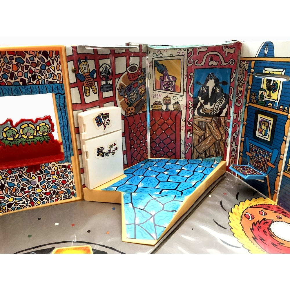 1988 Matchbox Pee-Wee's Playhouse Fold & Carry w/ Box VG Complete Condition READ - Picture 8 of 16